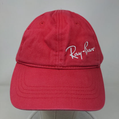 Ray-Ban Slideback Hat Red One Size Adjustable Embroidered Vented Holes