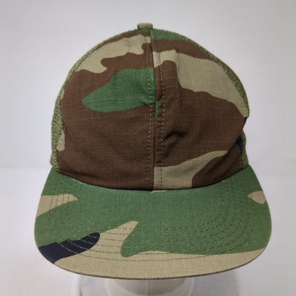Unbranded Snapback Trucker Hat Camouflage One Size Adjustable Mesh Back 6 Panel