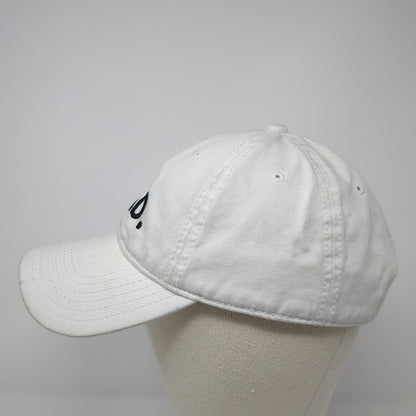 DAD. Slideback Baseball Cap White One Size Adjustable Embroidered 6 Panel