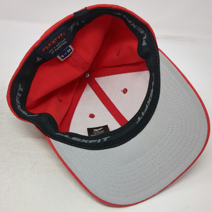Milwaukee Baseball Cap Red M Flexfit Fitted Logo Tool Brand Professional Hat