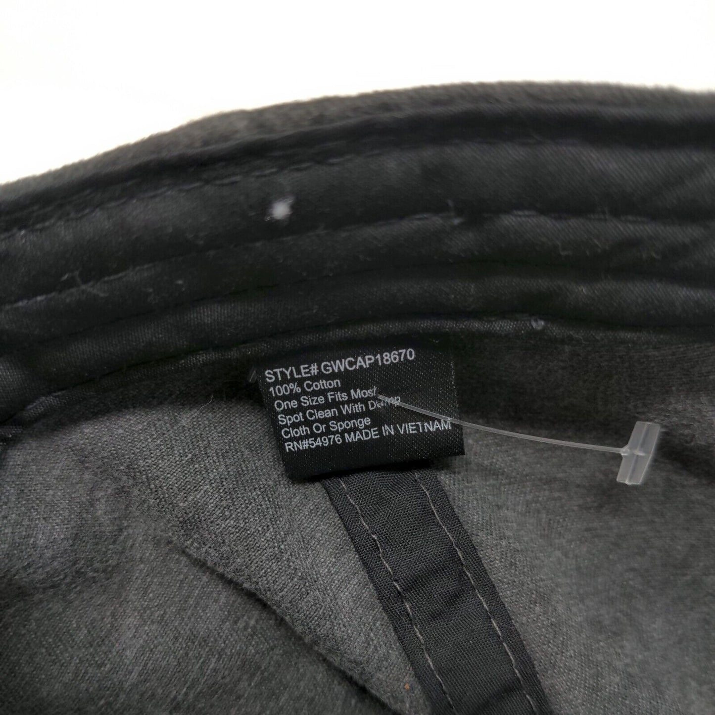 MAMA Slideback Hat Gray OSFM Embroidered Logo Adjustable 6 Panel