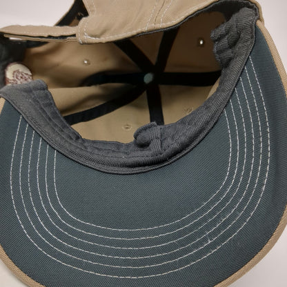Nike Baseball Cap Brown One Size Contrast Stitch White Swoosh Golf Strapback Hat