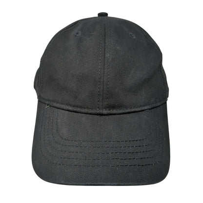Unbranded Slideback Hat Black One Size Adjustable 6 Panel Solid Blank