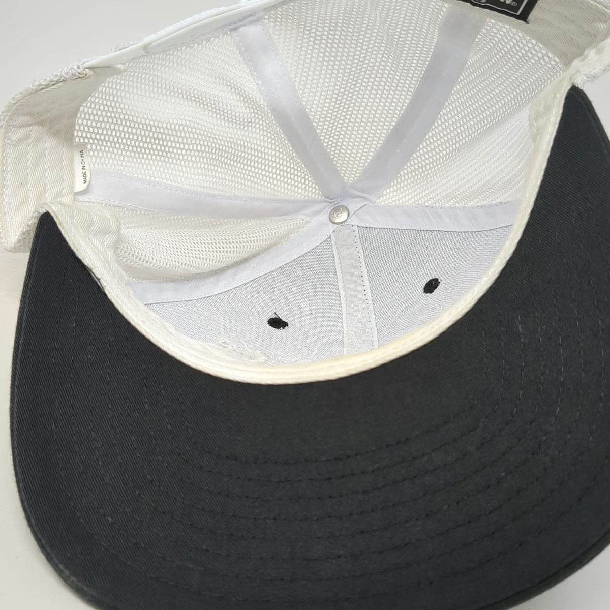 Richardson Trucker Hat Black White One Size Mesh Back Four Peaks Brewing Co