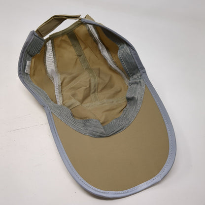 Unbranded Strapback 5 Panel Cap Tan One Size Adjustable Breathable Mesh Blank