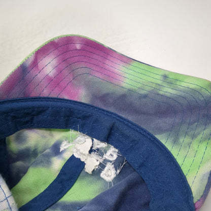 Sportsman Baseball Cap Blue Green Purple Tie-Dye Acid Rap Chance One Size Hat