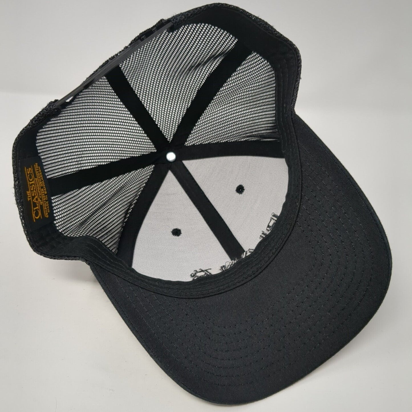 Plan B Snapback Mesh Back Trucker Hat Black One Size Adjustable Yupoong