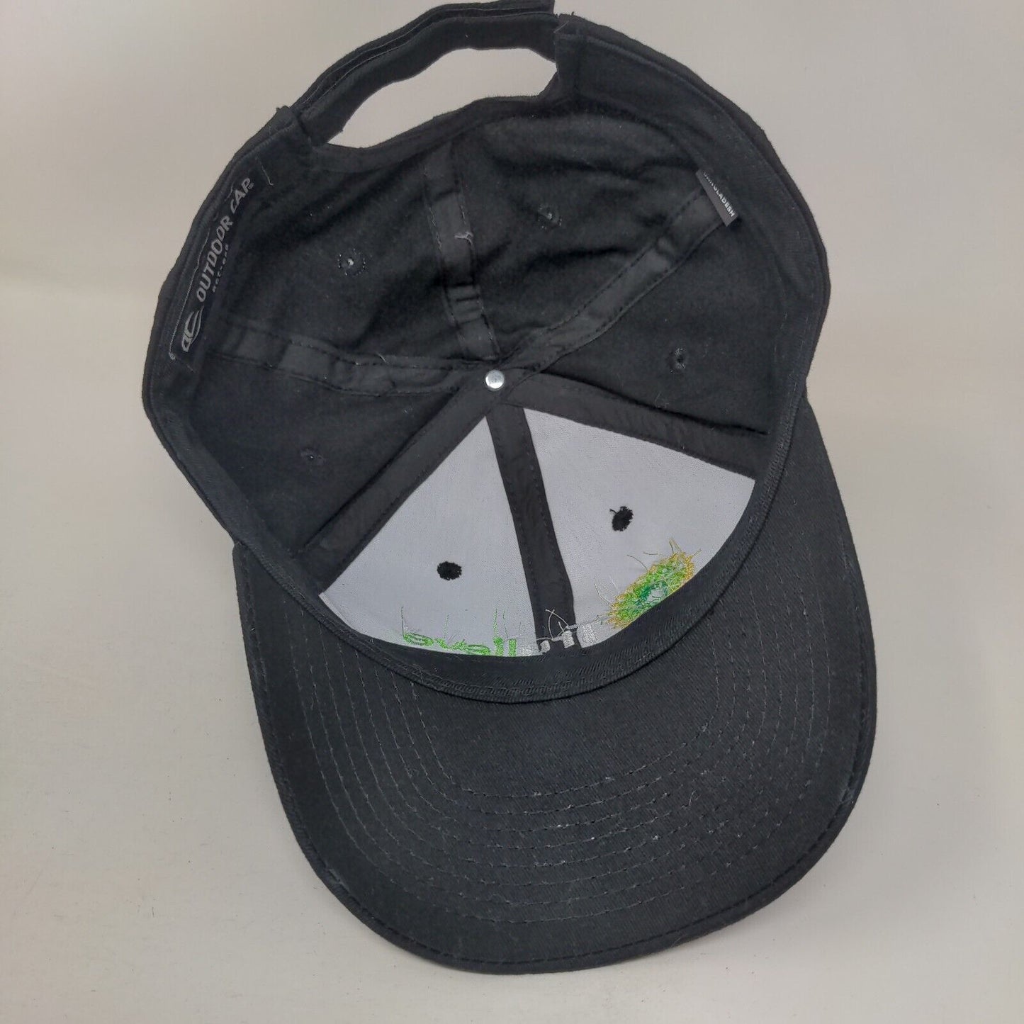 Trulieve Strapback Hat Black Adult Embroidered 6 Panel Outdoor Cap