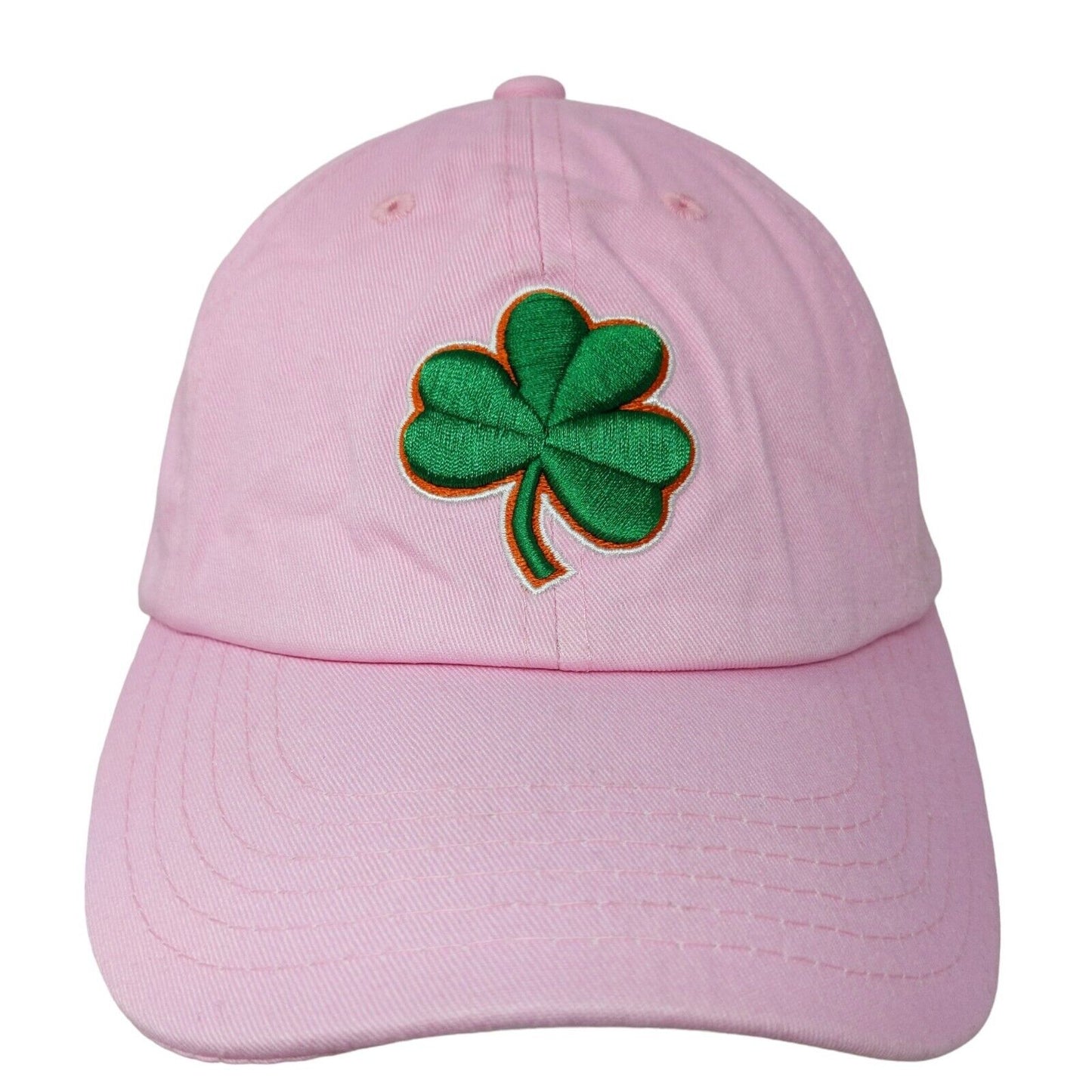 E by Elidan Girl's Slideback Hat Pink Adjustable Embroidered Logo Shamrock