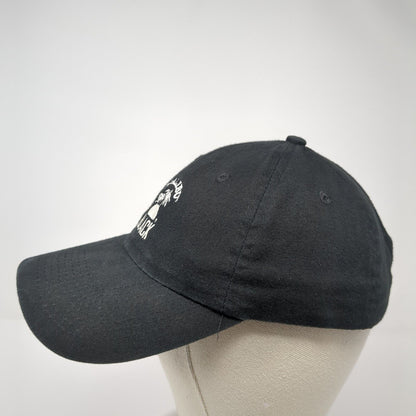 Malibu Black Strapback Hat Black One Size Adjustable Embroidered KC