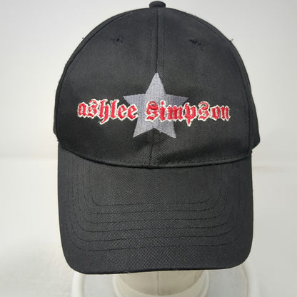 Ashlee Simpson I Am Me Tour 2005 Star Embroidered Baseball Cap Black Vintage Hat