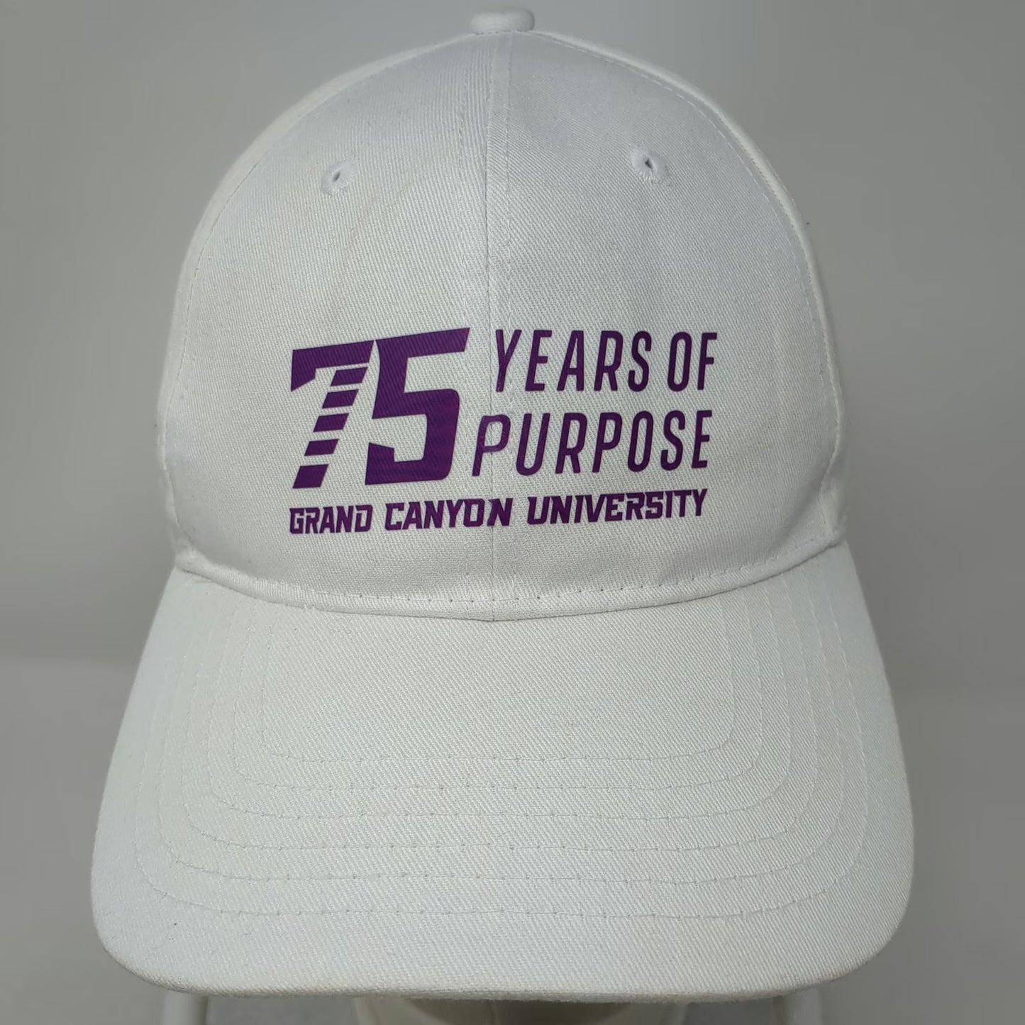 Direct Caps Snapback White One Size Hat 75 Years Purpose Grand Canyon University