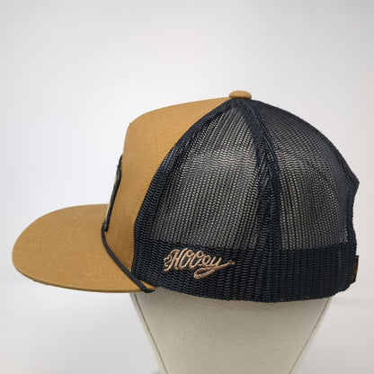 Hooey Trucker Hat Brown Black One Size Cactus Ropes Texas Patch Rope Snapback