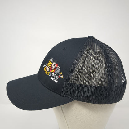 The Beer Guys Saloon Snapback Trucker Hat Black Large Mesh Back Outdoor