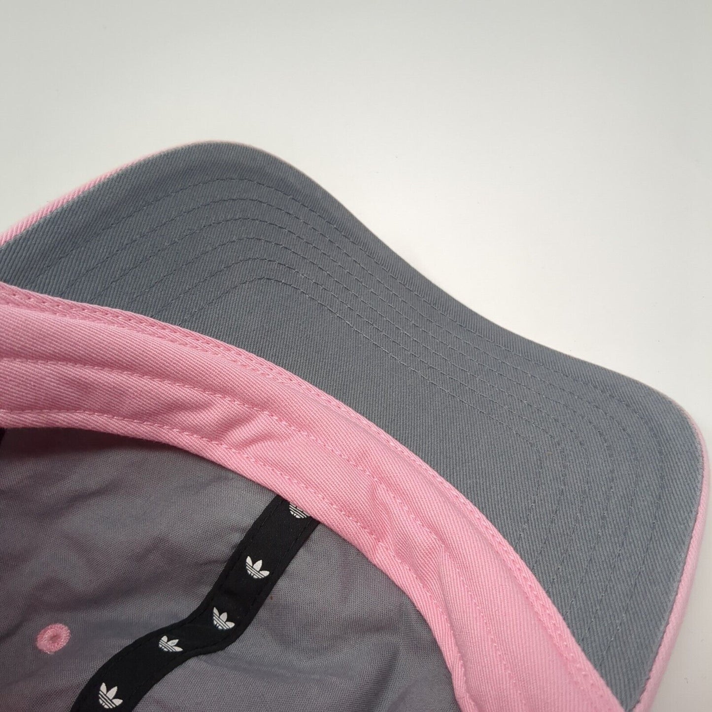 Adidas Slideback Hat Pink One Size Adjustable Embroidered Trefoil Cotton