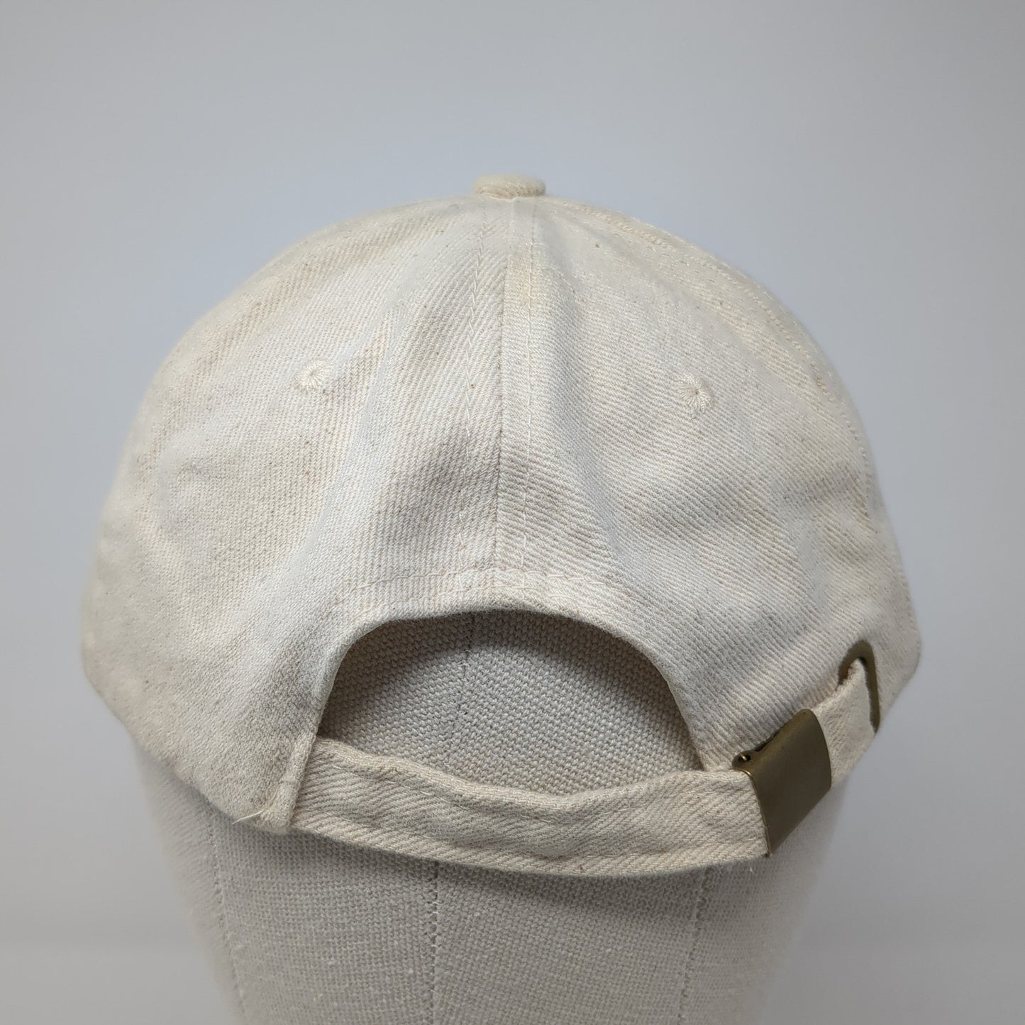 International Slideback Baseball Cap Beige OS Adjustable Lightweight 6 Panel