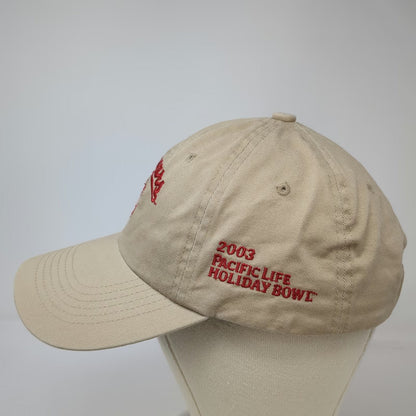 Sportsman Washington State Cougars NCAA Beige One Size Hat 2003 Holiday Bowl Red