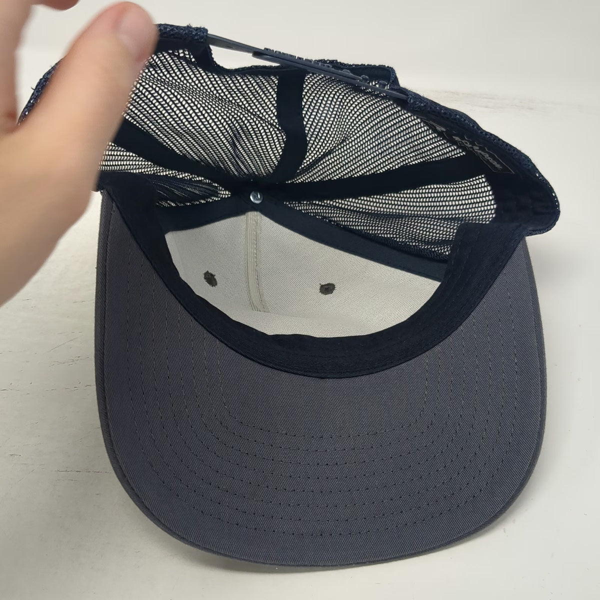 Richardson Trucker Hat Gray Blue One Size Fish Trout Braun Bros Reunion Snapback