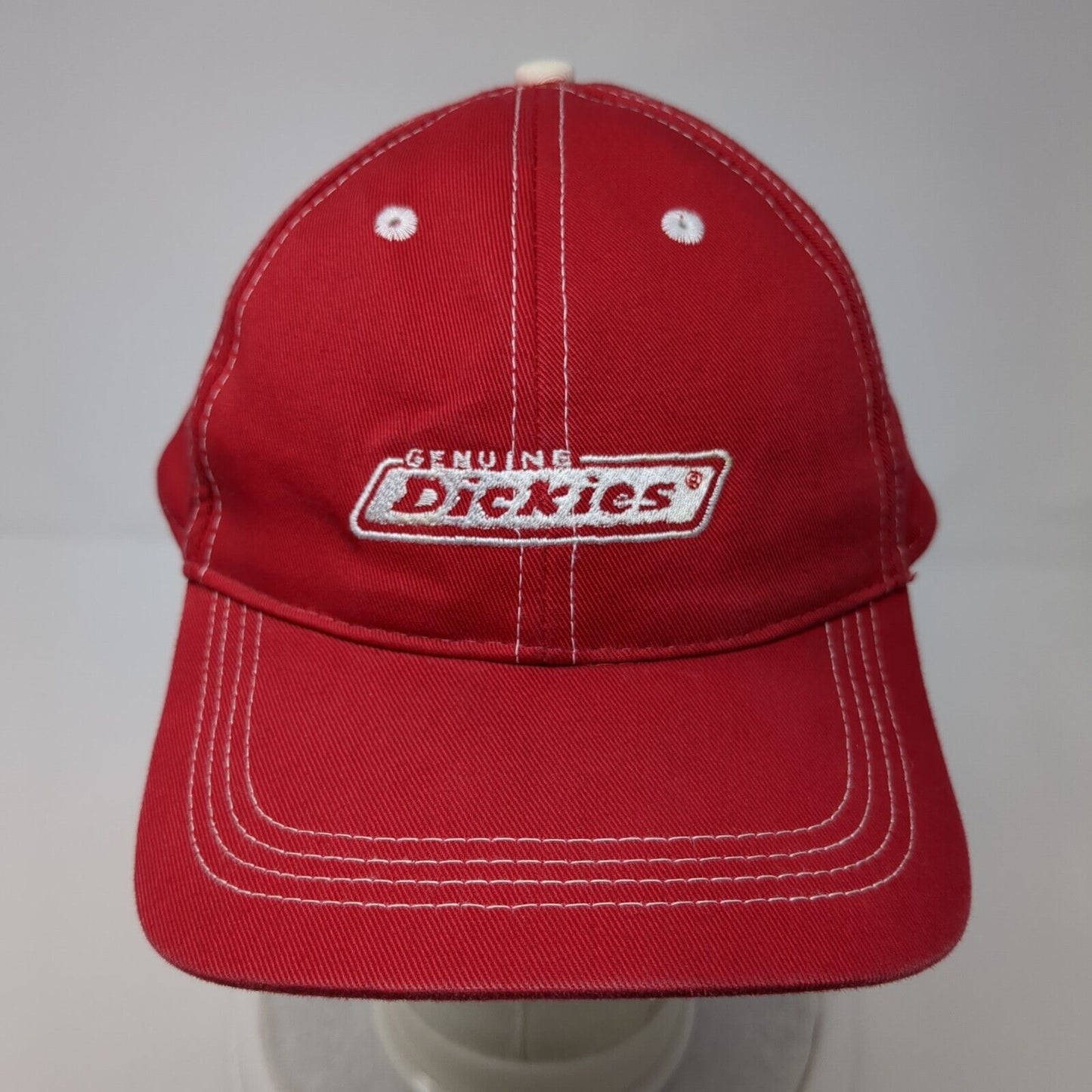 Genuine Dickies Strapback Hat Red One Size Adjustable Embroidered