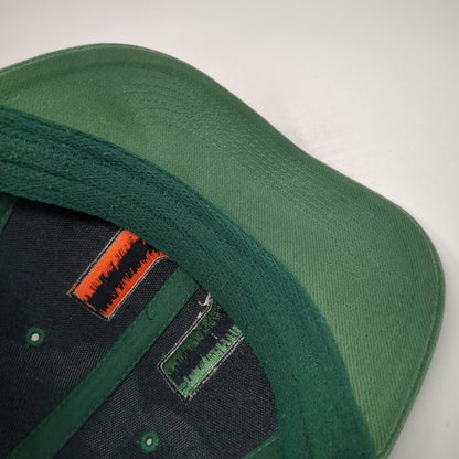 Miami Hurricanes NCAA Nike Baseball Cap Green One Size Swoosh Flex Stretch Hat