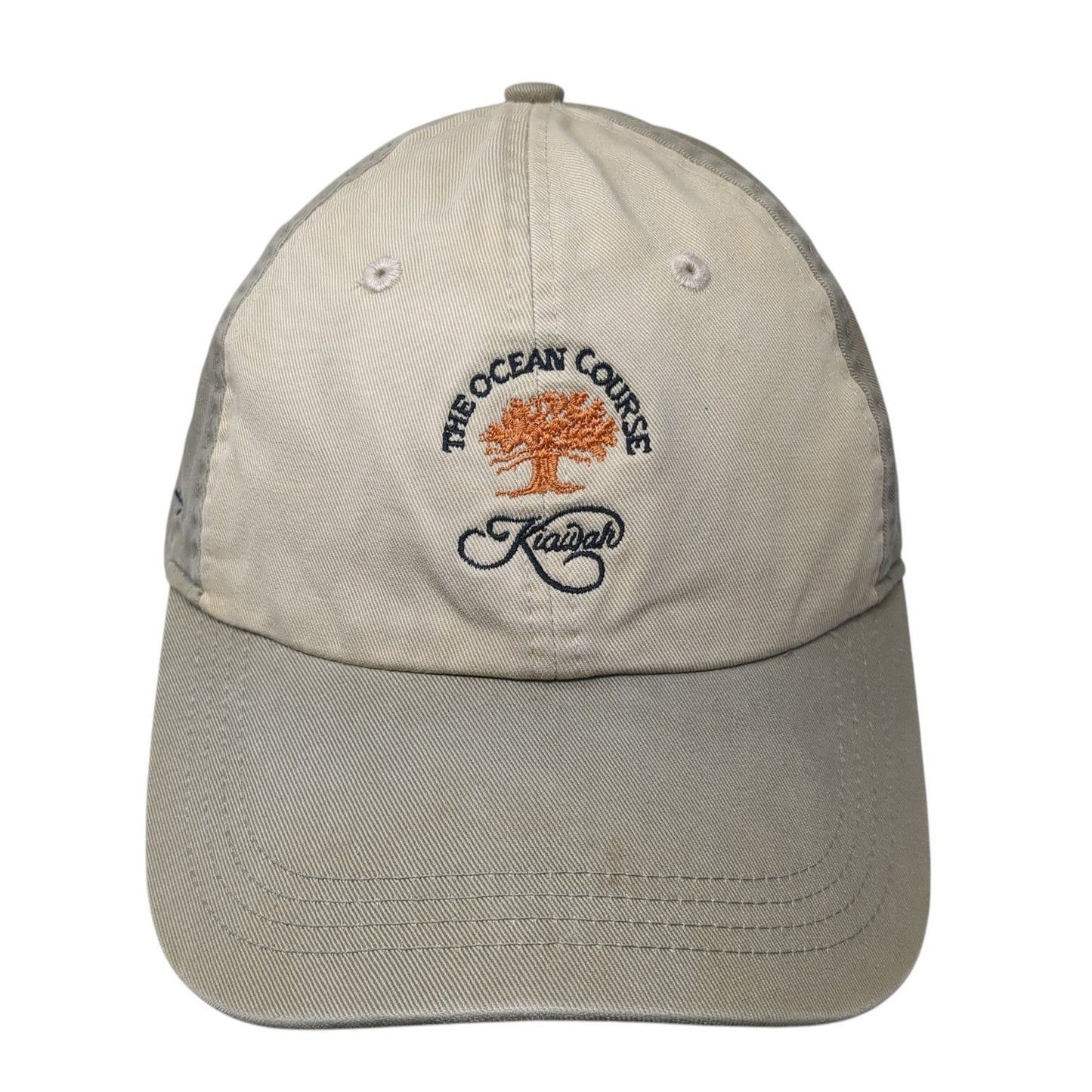 The Ocean Course Kiawah Slideback Hat Brown One Size Adjustable Ahead