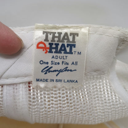 That Hat Trucker Hat White One Size Real Skateboards Logo Mesh Snapback