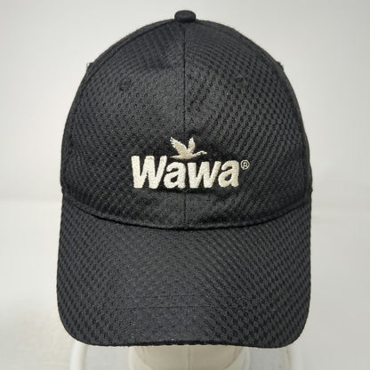Wawa Logo Polyester Mesh Baseball Cap Black One Size Strapback Breathable Hat