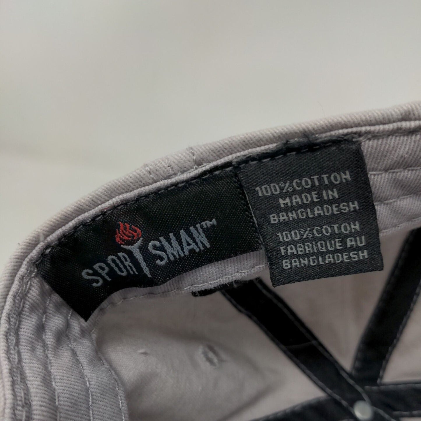 Bricks & Mortar Slideback Hat Gray One Size Embroidered Sportsman