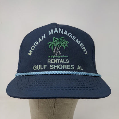 Parke-Co Adeas Men's Snapback Trucker Hat Blue Gulf Shores AL Vintage USA