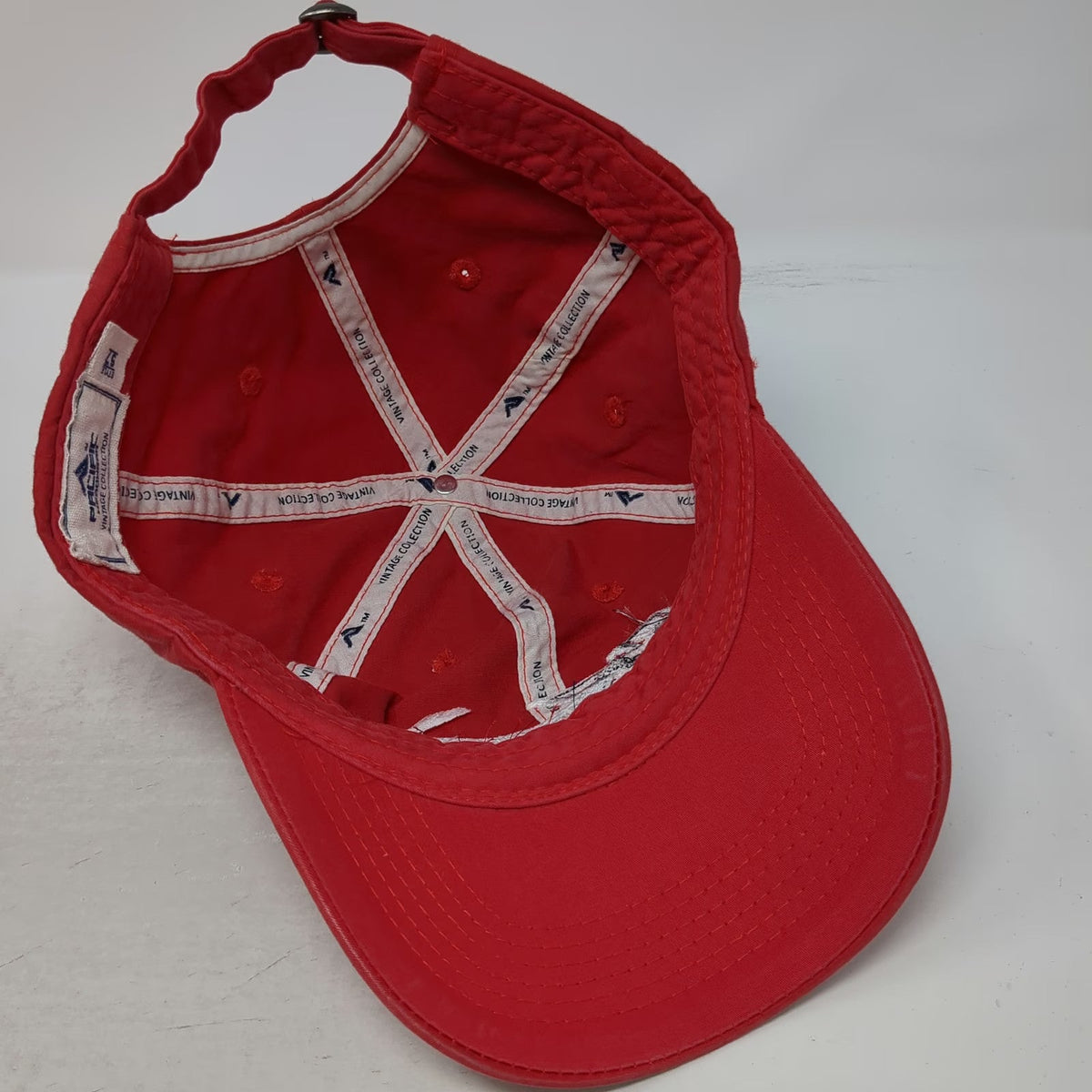 Pacific Headwear Baseball Cap Red One Size Slideback Keystone Embroidered Hat