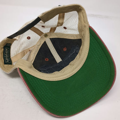 Legacy Trucker Hat Firebird Raceway Black Red Beige One Size Snapback Mesh