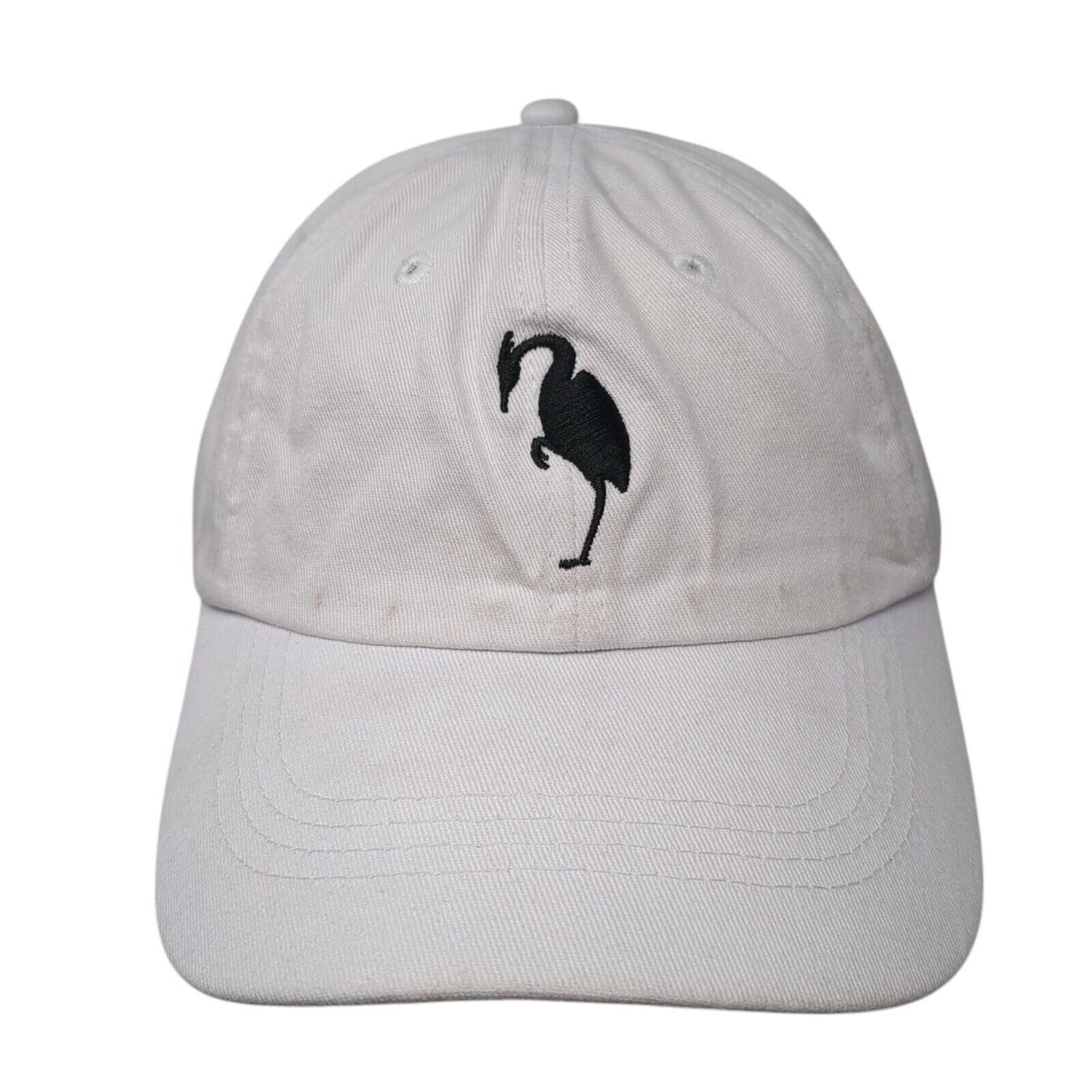 Unbranded Slideback Hat White One Size Adjustable Embroidered 6 Panel Blank