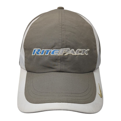 RitePack Strapback Hat Brown One Size Adjustable Nike Golf Embroidered