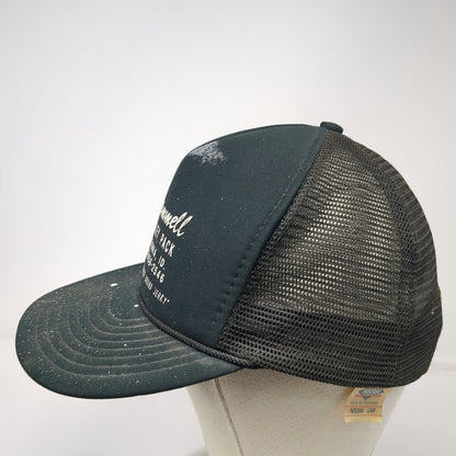 Nissin Cap Trucker Hat Black One Size Rammell Valley Pack Moose Idaho Rope