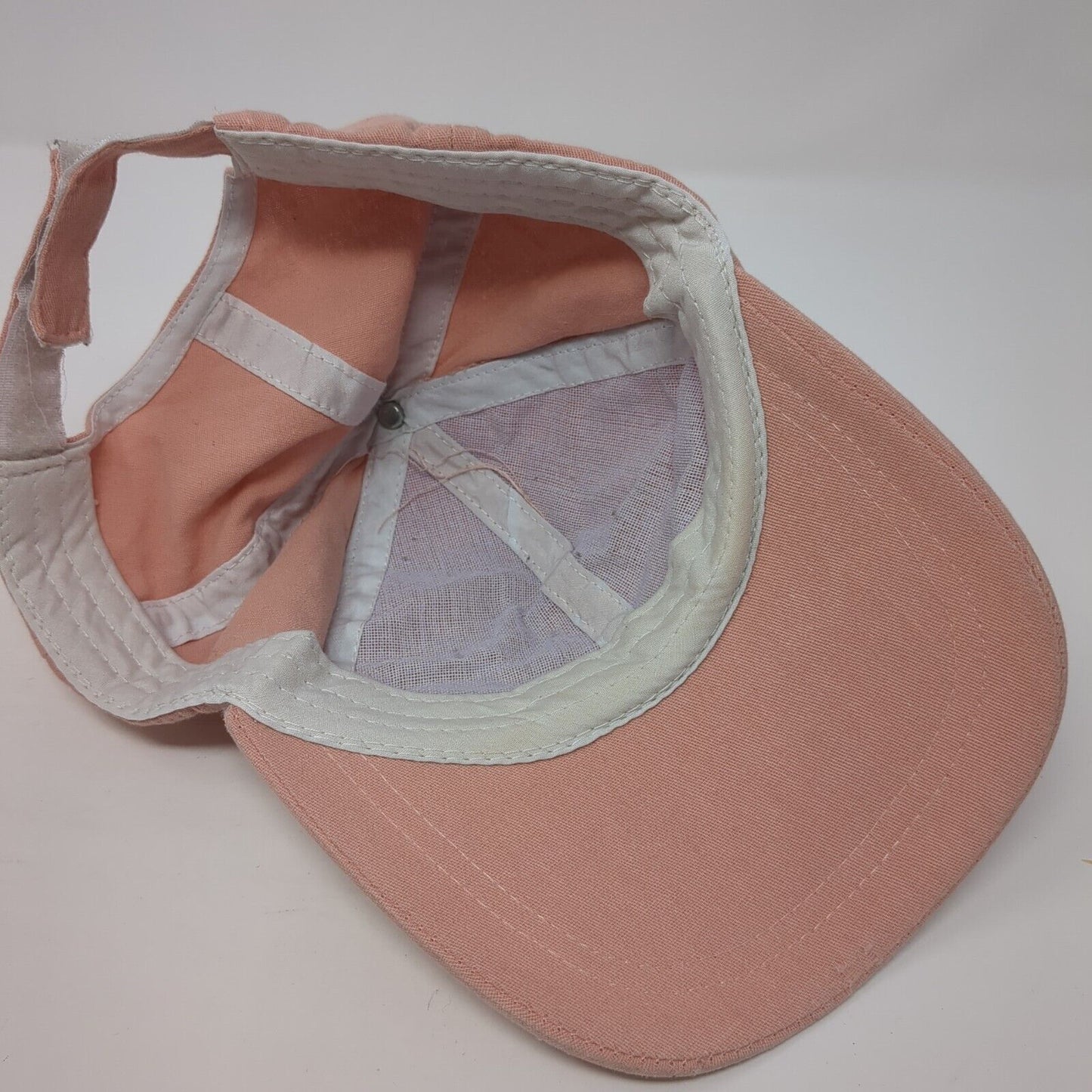 Unbranded Strapback Hat Solid Pink One Size Adjustable Blank 6 Panel