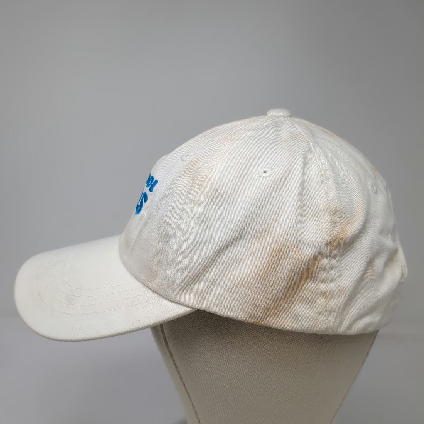 Yupoong Baseball Cap White OSFM Barstool Bites Embroidered Slideback Hat Cotton