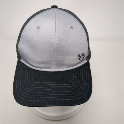NN Snapback Trucker Hat Gray OSFA Adjustable Mesh Back Port Authority