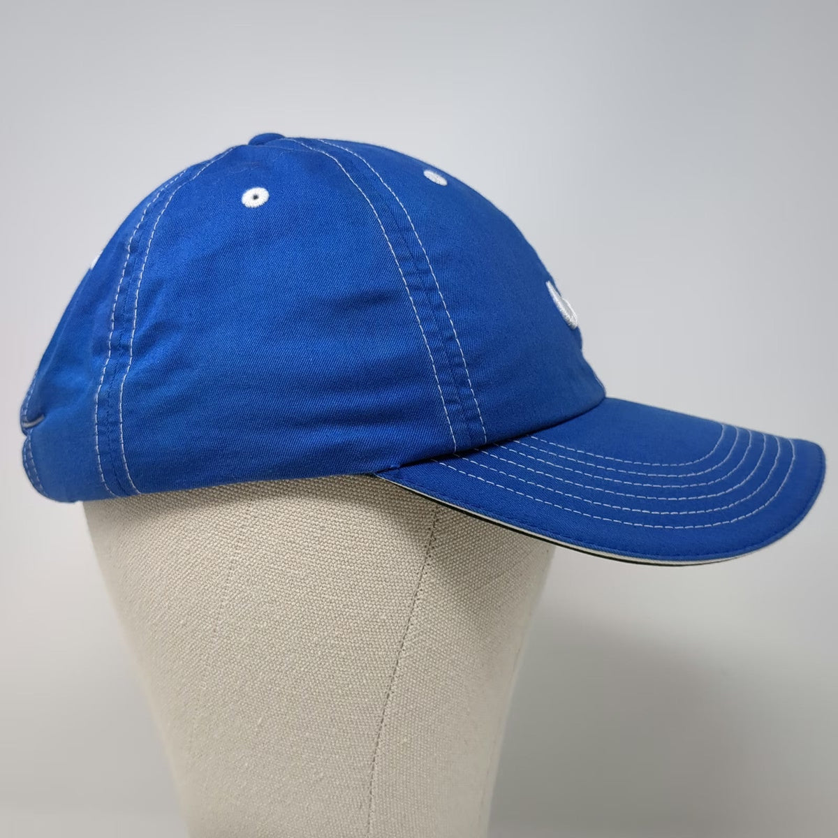Nike Baseball Cap Blue One Size Embroidered Swoosh Contrast Stitch Golf Hat