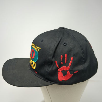 iNKO Baseball Cap Black Coca-Cola Red Handed Handprint Slideback Hat Vintage