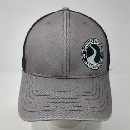 Sunriver Brewing Co. Oregon Snapback Trucker Hat Gray One Size Mesh Back Brewery