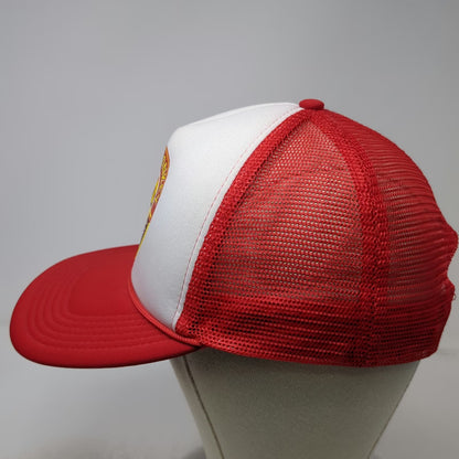Hit Dirty Monkey Banana Peanut Butter Whiskey Trucker Hat Red One Size Snapback