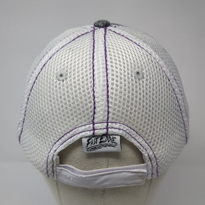 Kubota Strapback Hat Gray One Size Mesh Back Colorblock Fast Eddie