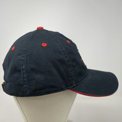 ML Authentic Headwear Baseball Cap Black Red White One Size Albright College Hat