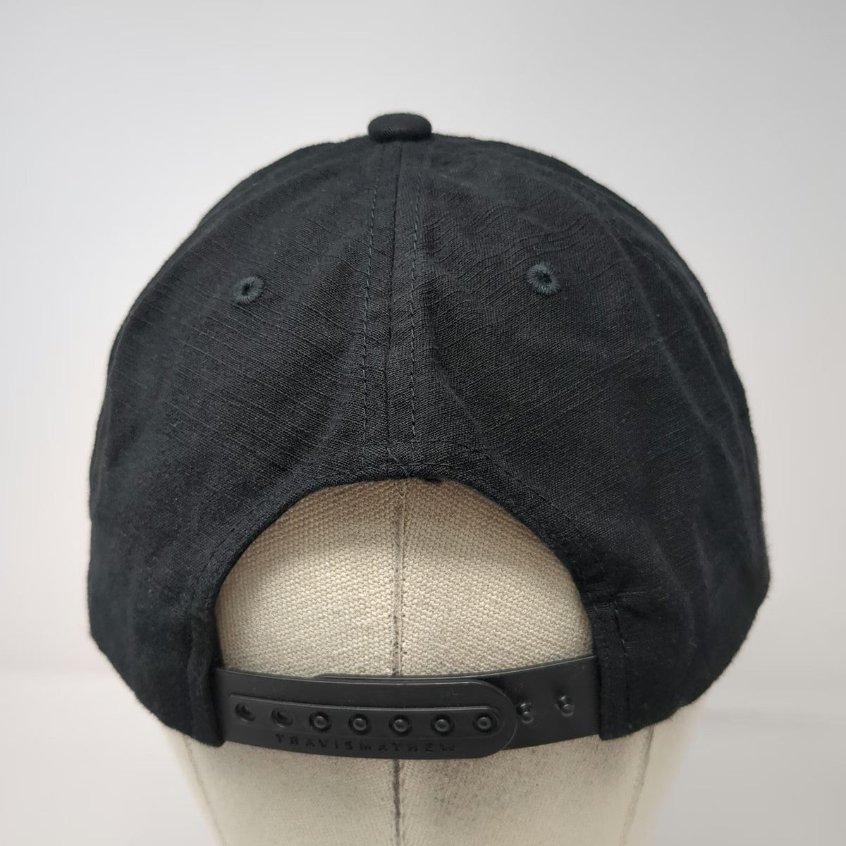 TravisMathew 5 Panel Black Hat One Size Buckets Skeleton Rope Snapback Golf