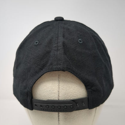TravisMathew 5 Panel Black Hat One Size Buckets Skeleton Rope Snapback Golf