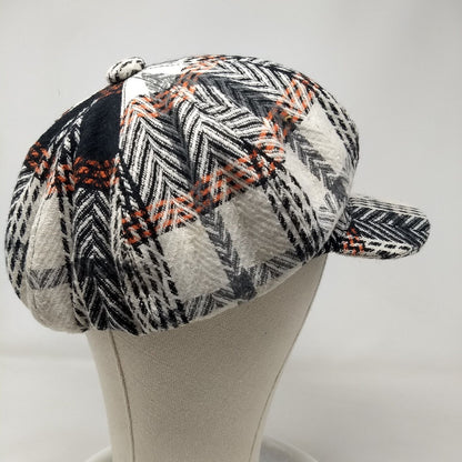 Unbranded Newsboy Pressboy Hat Cap Multicolor OSFA Plaid Blank