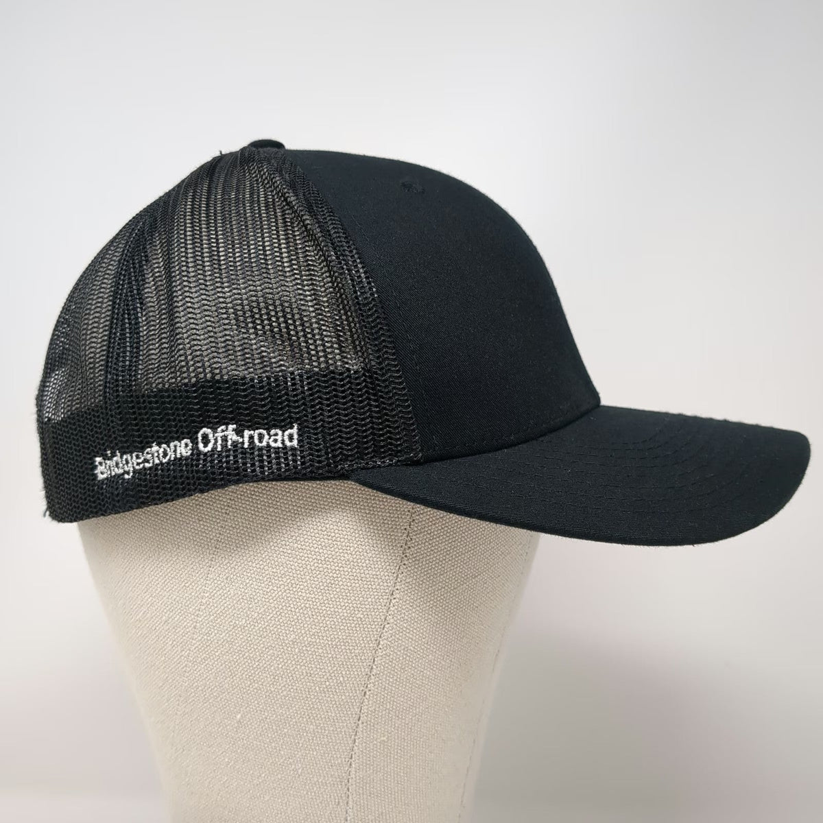 Richardson Trucker Hat Black One Size Commercial Tire Bridgestone Off-road Mesh