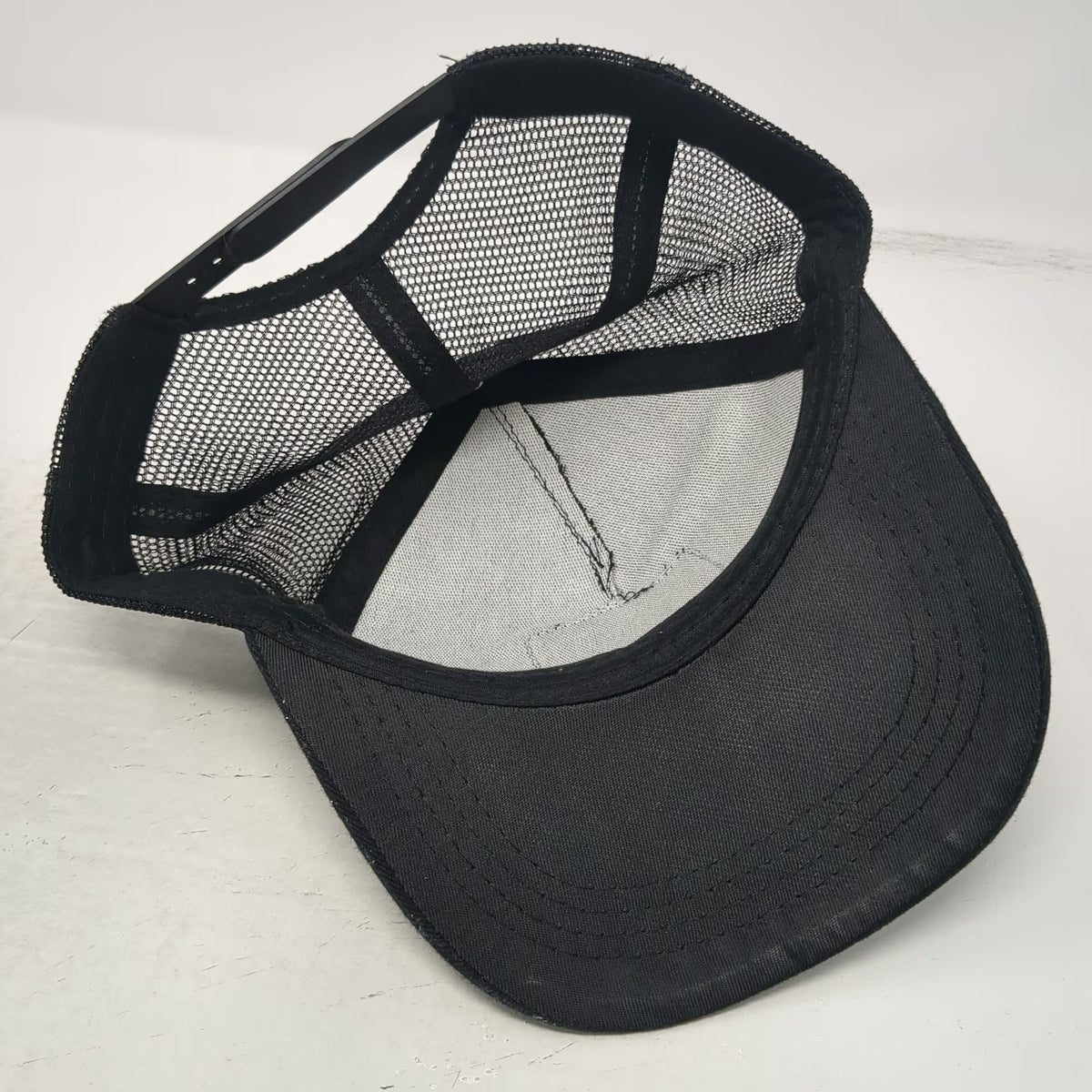 Trucker Hat Black One Size Stay Humble Hustle Hard Patch Snapback Mesh Back Hat