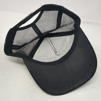 Trucker Hat Black One Size Stay Humble Hustle Hard Patch Snapback Mesh Back Hat