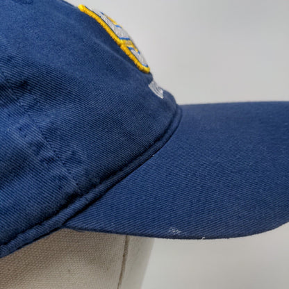 S Wrestling Slideback Hat Blue OSFM Embroidered 6 Panel Outdoor Cap